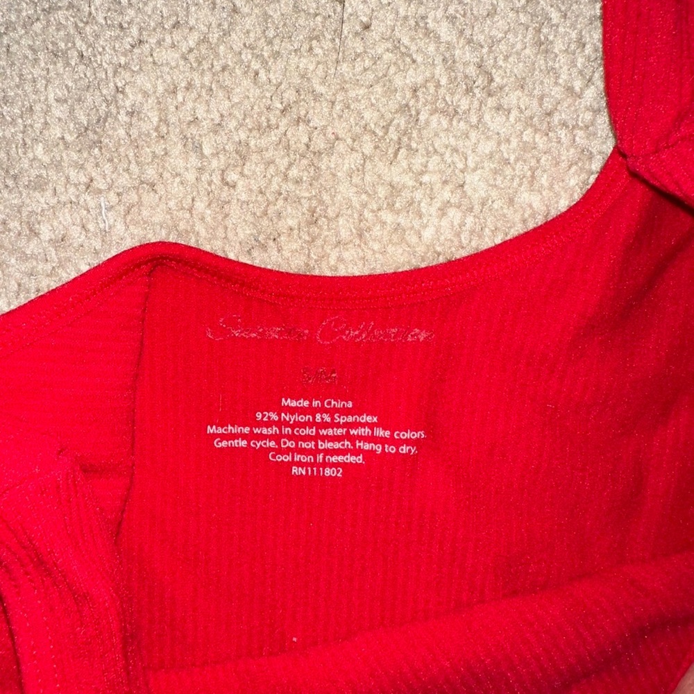 Red Basic Tank Top - image 2